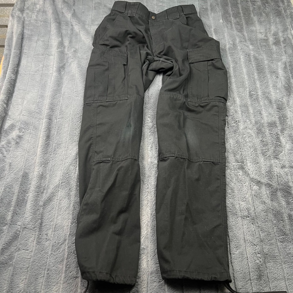 5.11 Tactical Series Cargo Pants Mens Medium Long Black Ripstop 13479